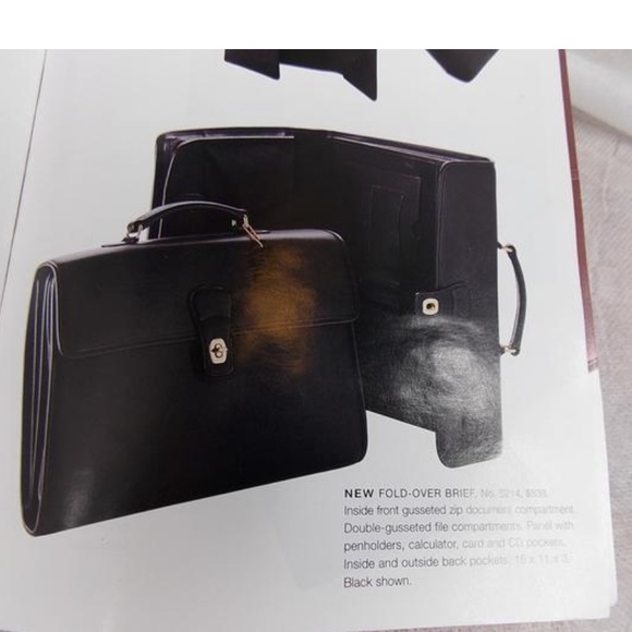 Coach Fold-Over Briefcase Made in Italy - Picture 13 of 13